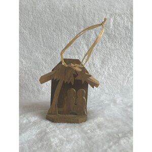 Handmade Olive Wood A Nativity Scene‎ Christmas Holiday Decoration Ornament